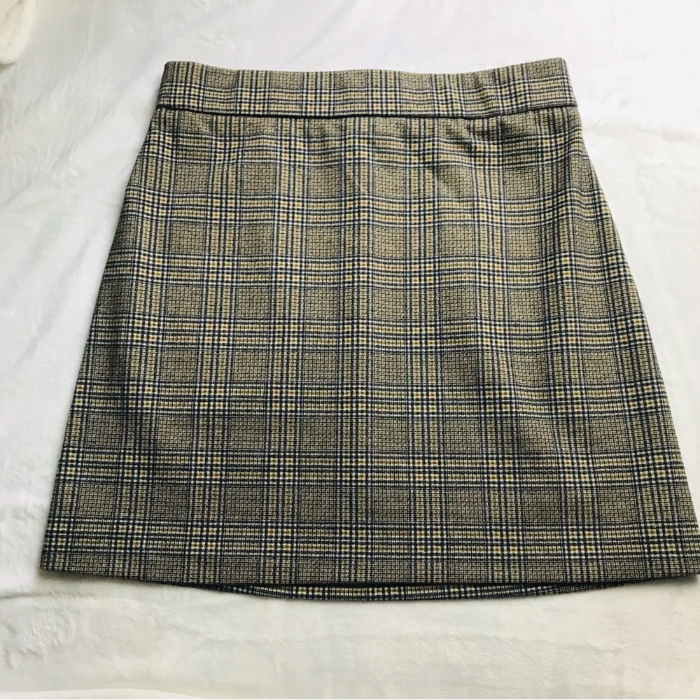 Maison d' Amelie Paris A Line Skirt Women 8 Plaid Pull On